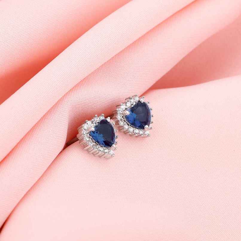 Giva Silver Heart Of The Ocean Studs Giva Silver Heart Of The Ocean Studs