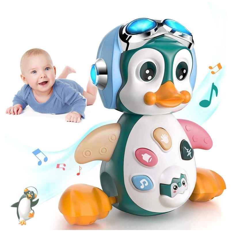 Kidology Crawling Duck Musical Toy | Gift For 1-Year Babies & Toddlers - Blue Kidology Crawling Duck Musical Toy | Gift For 1-Year Babies & Toddlers - Blue