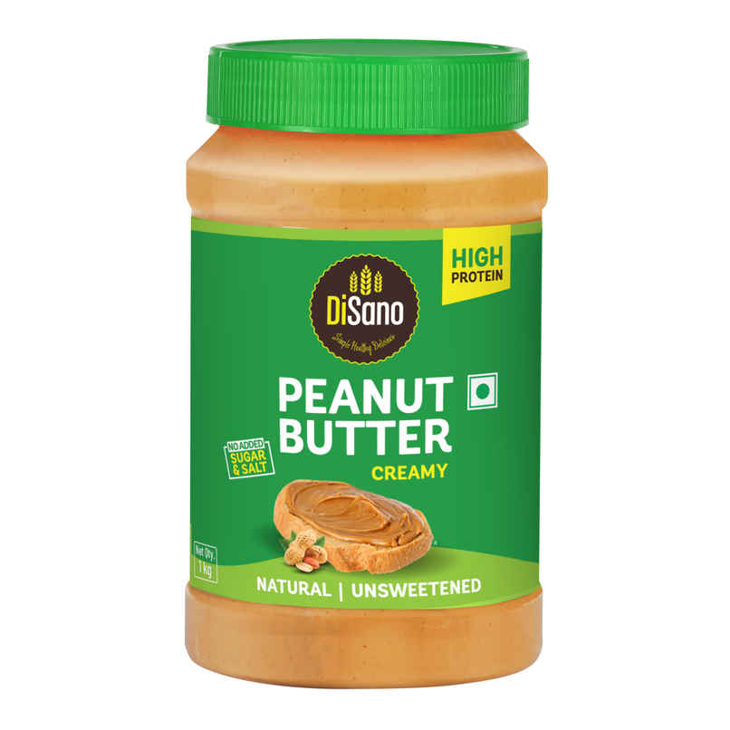 DiSano Natural Peanut Butter - Creamy, Unsweetened, 28.3% Protein, No Added Sugar,Pure Peanut DiSano Natural Peanut Butter - Creamy, Unsweetened, 28.3% Protein, No Added Sugar,Pure Peanut