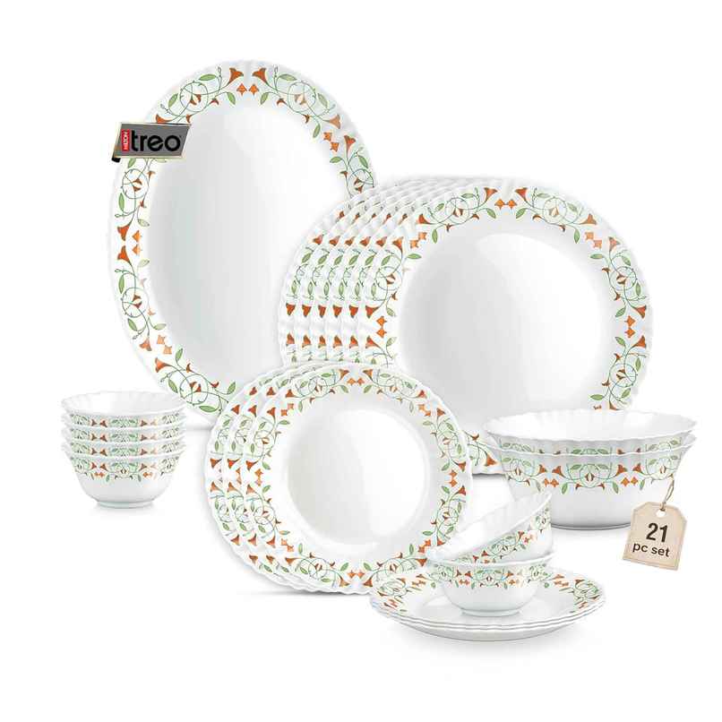 Treo by Milton Opalware Aurelia Meena Dinner Set Treo by Milton Opalware Aurelia Meena Dinner Set