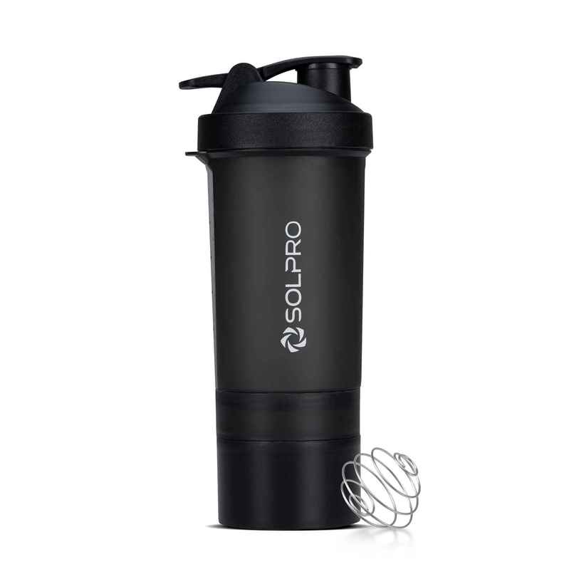 Solpro Ignite Gym Shaker Bottle | Built In Storage Compartment | Bpa Free | 750 ml Solpro Ignite Gym Shaker Bottle | Built In Storage Compartment | Bpa Free | 750 ml