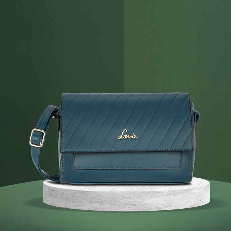 Lavie Women's Becca Polyester Sling Bag | Small | Dark Green