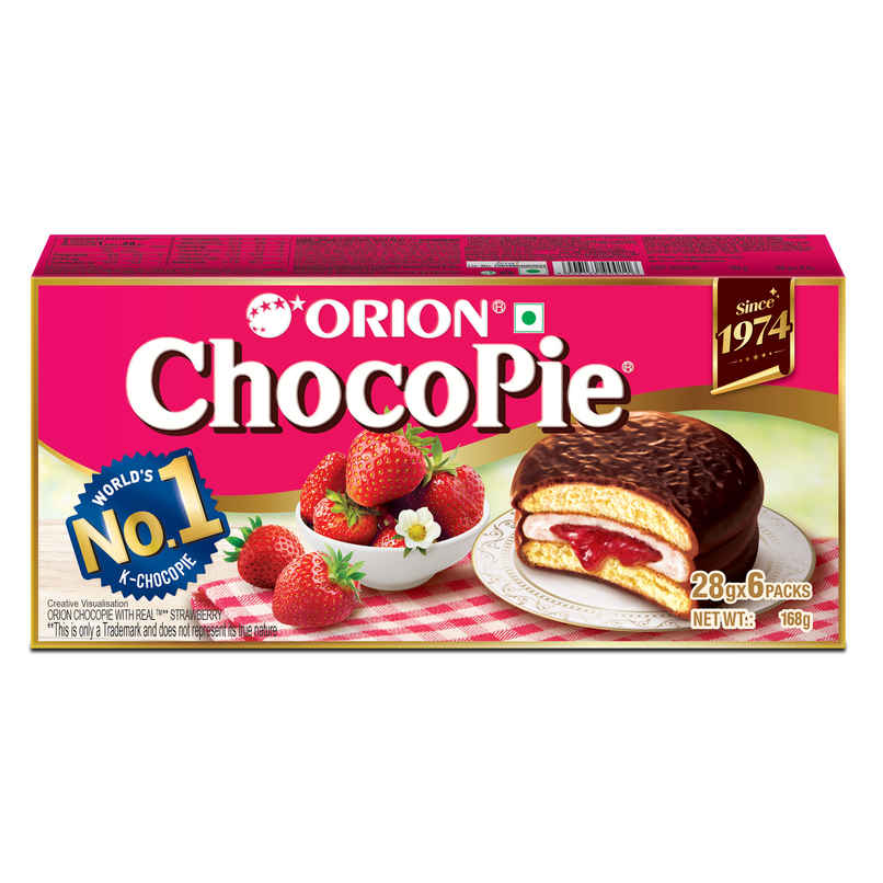 Orion Strawberry Choco Pie | Filled Cake Snack Orion Strawberry Choco Pie | Filled Cake Snack