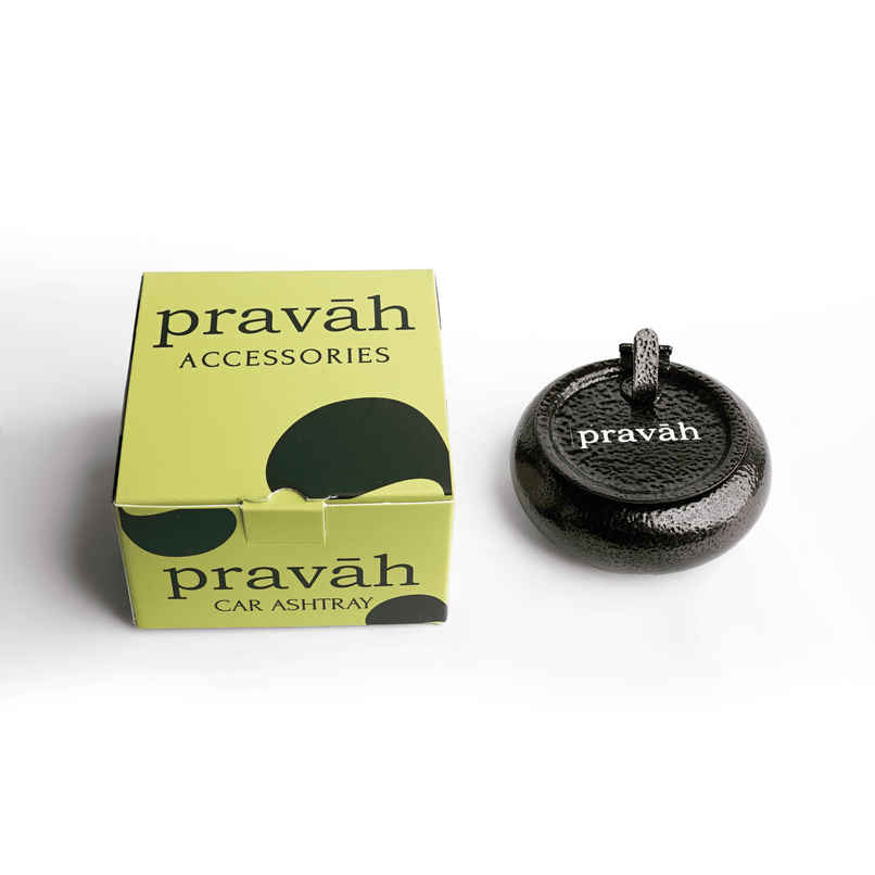 Pravah Small Car Ashtray (Metal) | Assorted