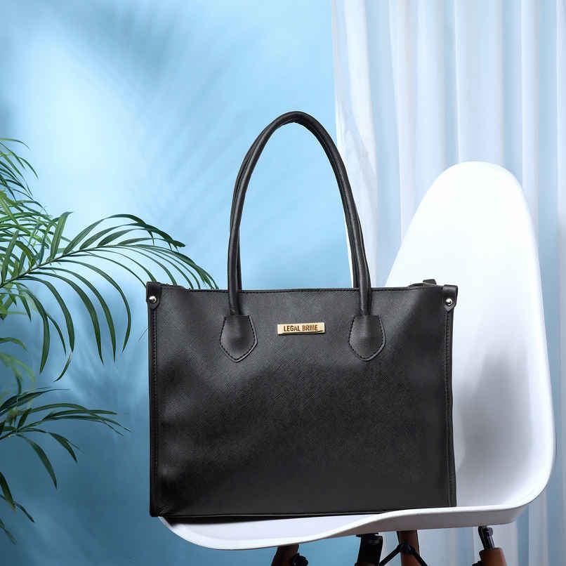 Legal Bribe Women's Textured Tote Bag | LB1682 | Black
