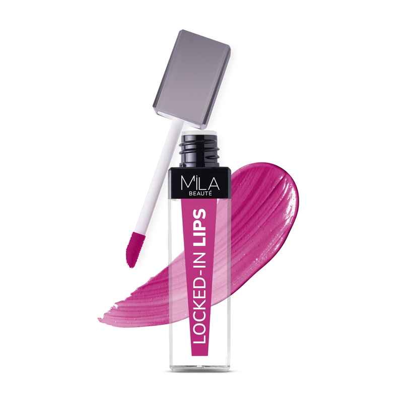 Mila Beaute Transfer-Proof Locked-In Liquid Lipstick- 10 Pink Cola