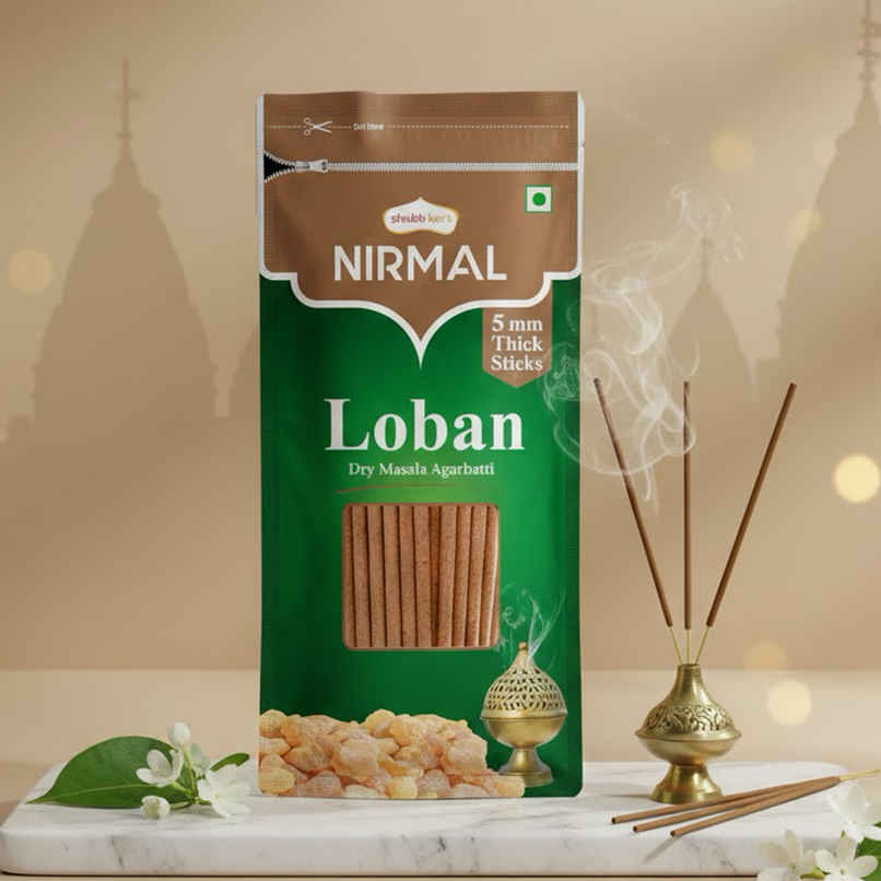 Nirmal Loban Dry Masala Agarbatti Zipper | Shubhkart