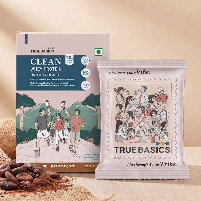 TrueBasics Clean Whey Pure Protein Isolate Powder (Chocolate) TrueBasics Clean Whey Pure Protein Isolate Powder (Chocolate)