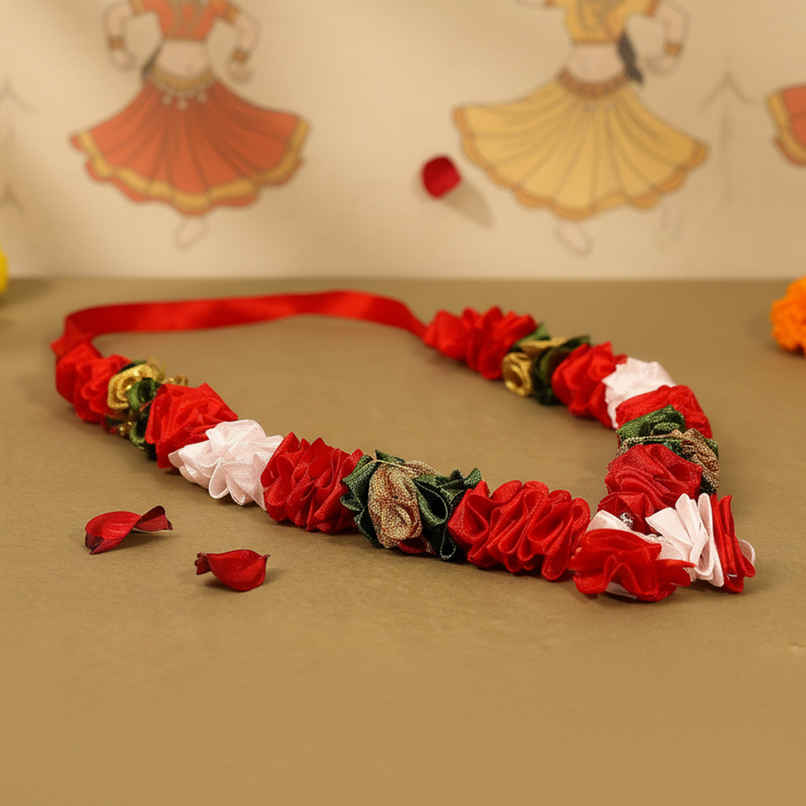 Pooja Mala Garland | Red | 18 Inch | Mayyur Pooja Mala Garland | Red | 18 Inch | Mayyur