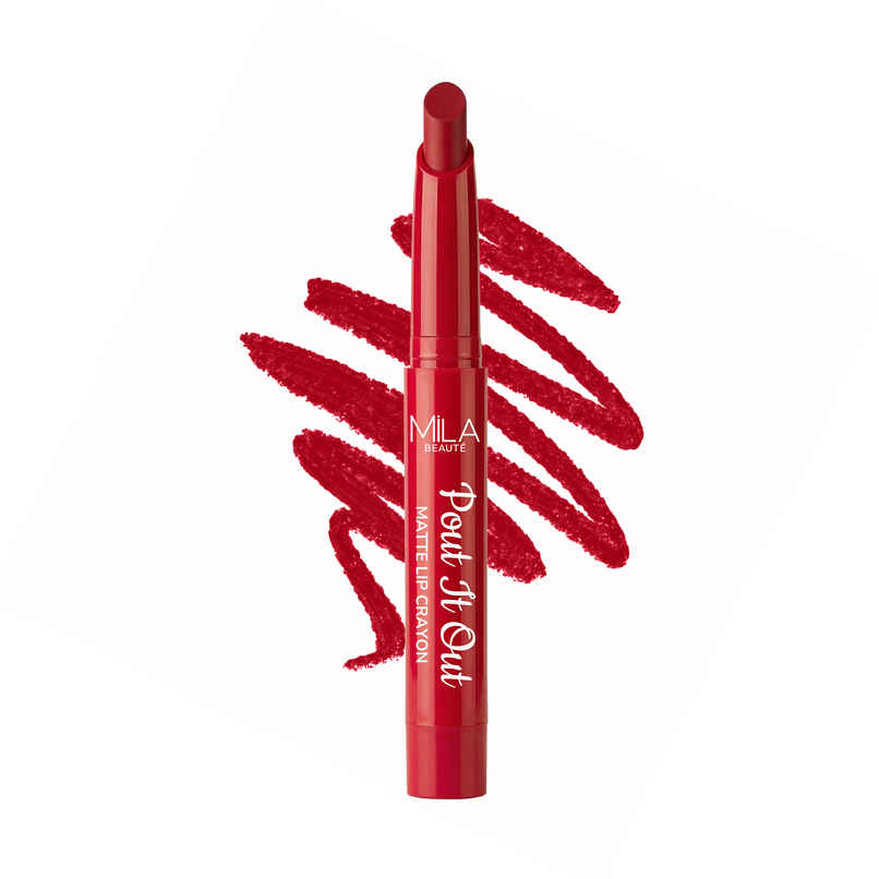 Mila Beaute Pout It Out Lip Crayon Matte Finish Highly Pigmented | 101 Ariel