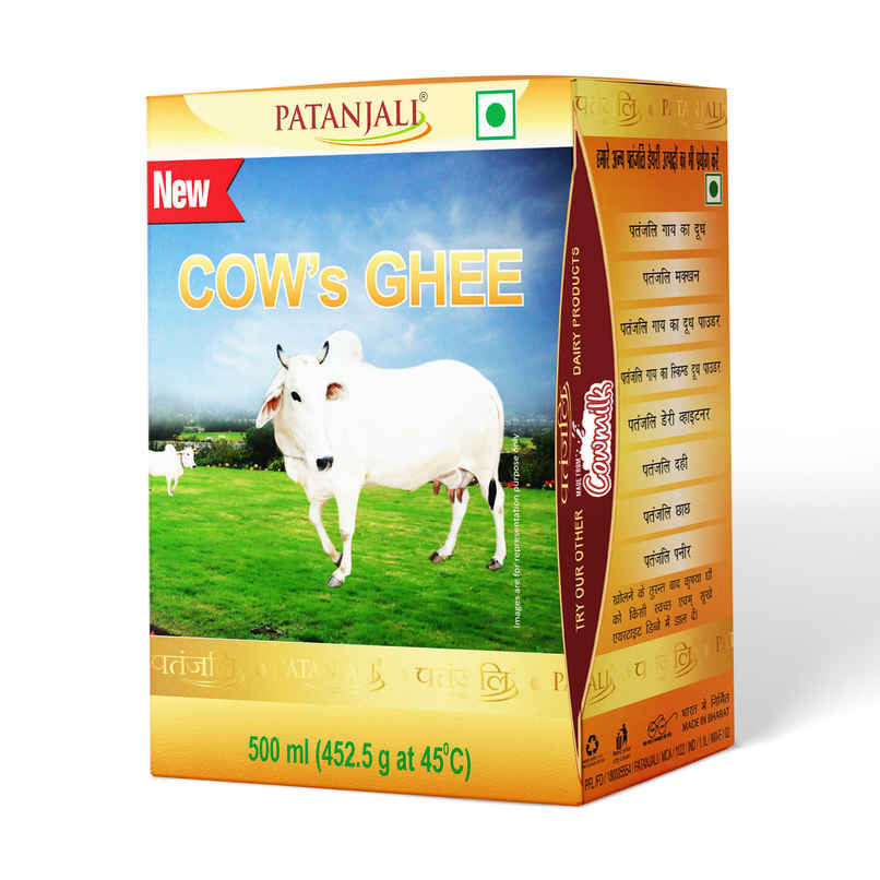 Patanjali Rich Cow Ghee Tetra Pack - Danedar, Rich Aroma, Cow Ghee Patanjali Rich Cow Ghee Tetra Pack - Danedar, Rich Aroma, Cow Ghee