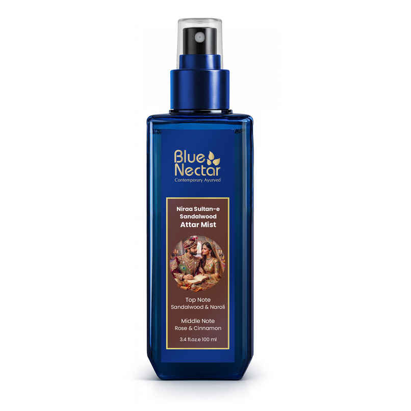 Blue Nectar Sultan-e Sandalwood Attar Woody Floral Perfume Body Mist - For Men & Women Blue Nectar Sultan-e Sandalwood Attar Woody Floral Perfume Body Mist - For Men & Women