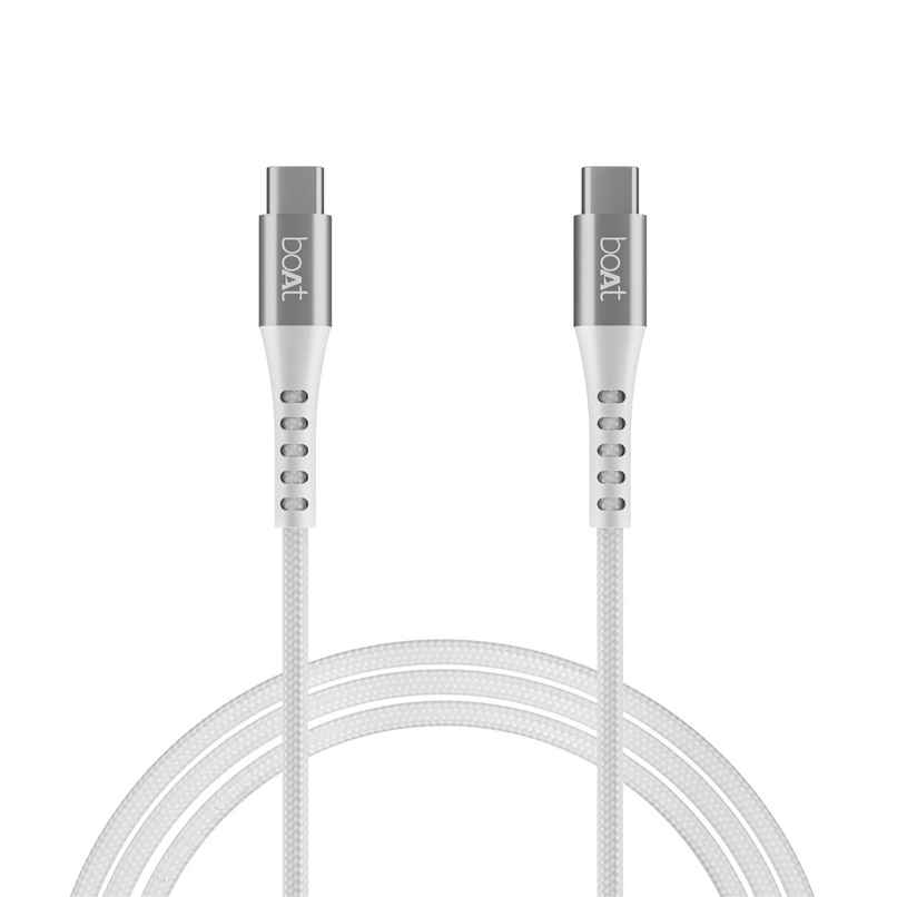 boAt Type-C Cable w/ 100W/5A Fast Charging & 10Gbps Data Transmission - Type-C C600 (White)