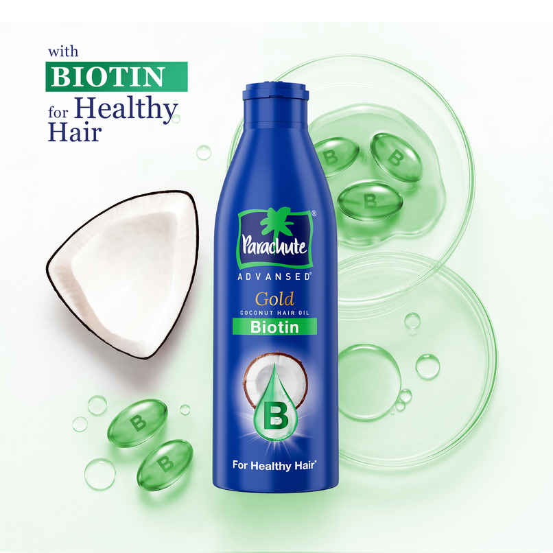 Parachute Advansed Biotin & Coconut Hair Oil | Deep Nourishment for Fuller Hair Parachute Advansed Biotin & Coconut Hair Oil | Deep Nourishment for Fuller Hair