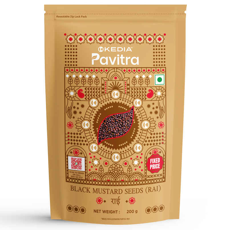 Kedia Pavitra Black Mustard Seeds Whole | Rai