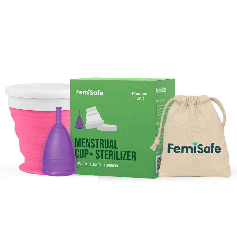 Femisafe Menstrual Cup & Sterilizer Medium Femisafe Menstrual Cup & Sterilizer Medium