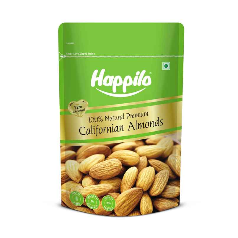 Happilo Premium California Almonds | Badam Giri | Dry Fruits
