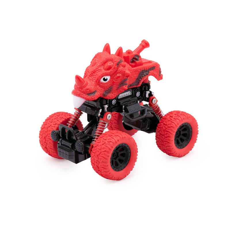 SEEDO No Battery Mechanical and Friction Power Pull Back Dino 1 | Red