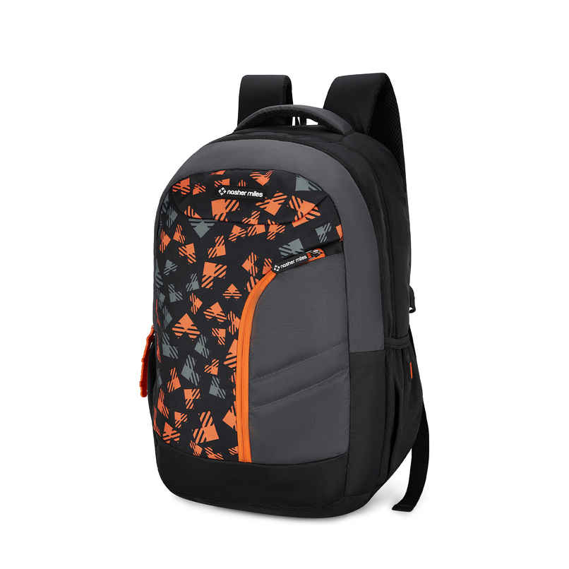 Nasher Miles Tetris Polyester Laptop Backpack with Rain cover | Black - 36 L