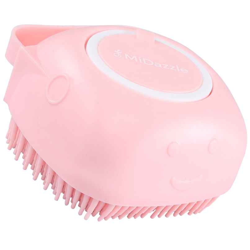 Midazzle Silicone Massage Bath Scrubber with Soap Dispenser | Assorted | MISB6202