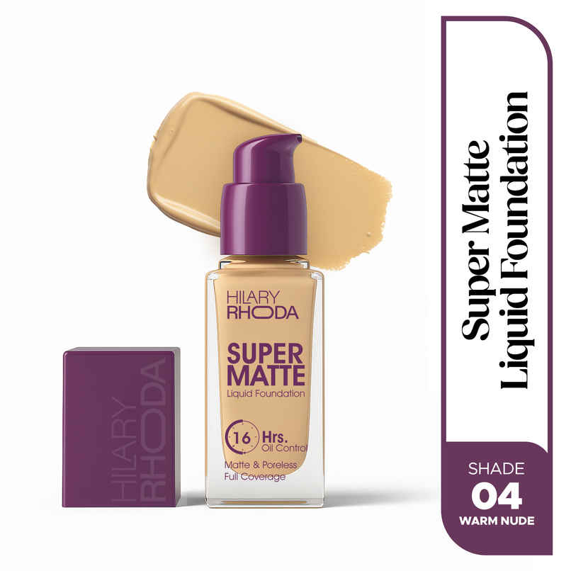 Super Matte Liquid Foundation | Warm Nude Shade 04 Super Matte Liquid Foundation | Warm Nude Shade 04