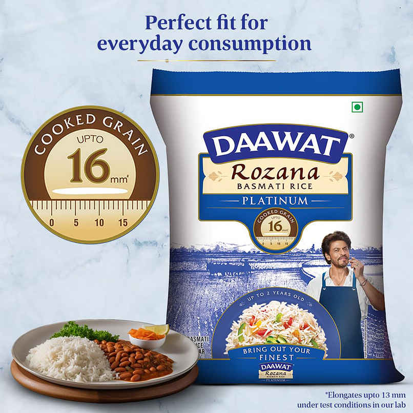Daawat Platinum Rozana Basmati Rice | Long Grain Daawat Platinum Rozana Basmati Rice | Long Grain