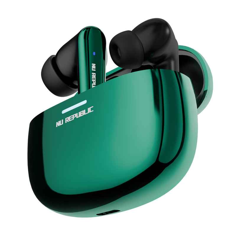 Nu Republic Epic X4 With 52 Hrs Playtime ENC TWS Earbuds - Green