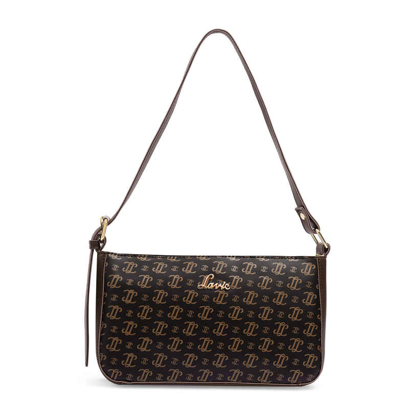 Lavie Women's Ember Monogram LL Print Cross Body Sling Bag | Ladies Purse Handbag | Choco Lavie Women's Ember Monogram LL Print Cross Body Sling Bag | Ladies Purse Handbag | Choco