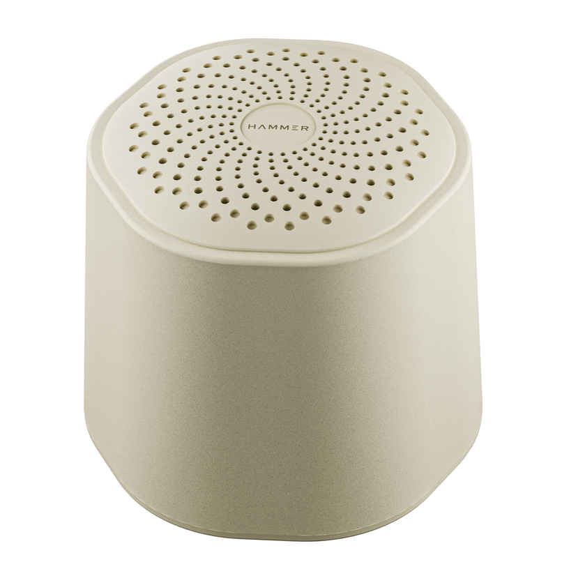 Hammer Drop Go Portable Indoor Bluetooth Speaker | 5W | BT v6.0 | Up to 32H Playtime | Beige