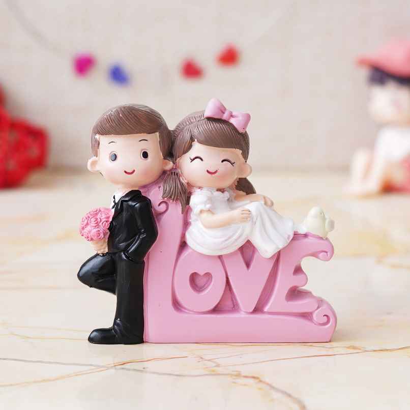 eCraftIndia Cute Couple Love Decorative Showpiece Gifts