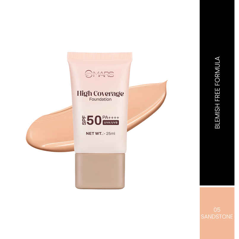 MARS Cosmetics SPF50 PA++++ High Coverage Foundation | 05 SANDSTONE