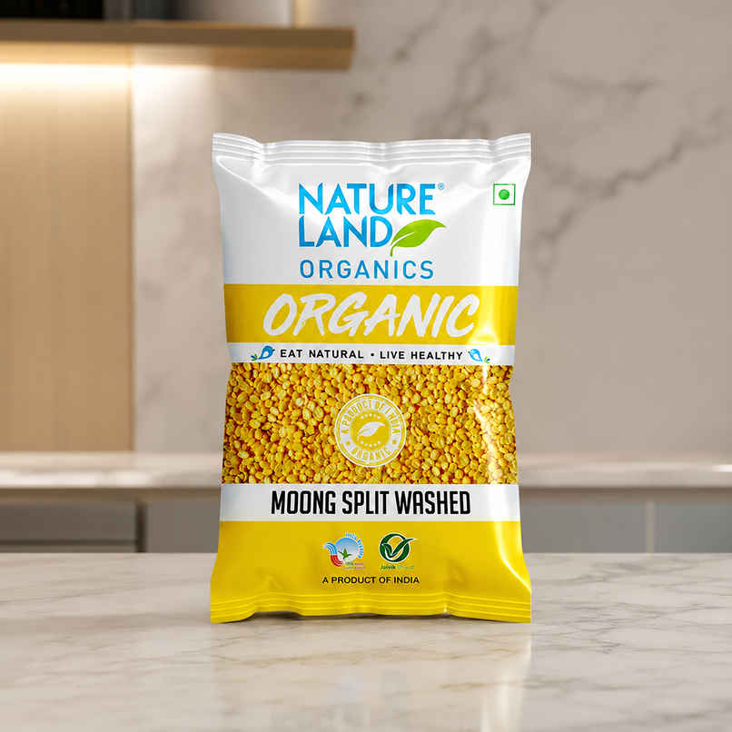 Natureland Organics Moong Split Washed Natureland Organics Moong Split Washed