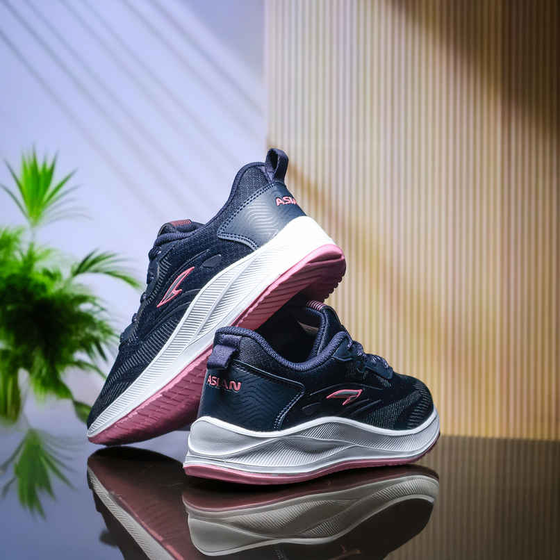 Asian Women's Lace up Sports Shoes | MERCURY-25 | Navy | UK 7 Asian Women's Lace up Sports Shoes | MERCURY-25 | Navy | UK 7