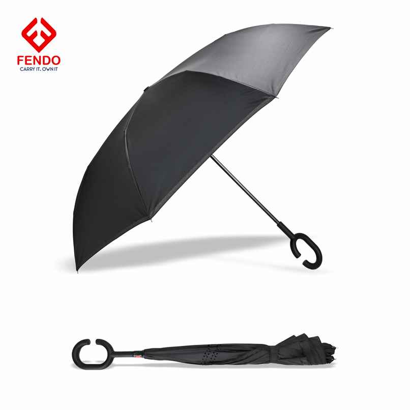 Fendo Reverse Auto Open Umbrella | Black | 25 Inch | 1 Fold Fendo Reverse Auto Open Umbrella | Black | 25 Inch | 1 Fold