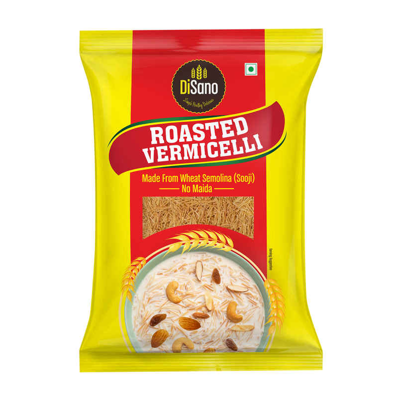 Disano Roasted Wheat Vermicelli | No Maida | Cholesterol Free | Unflavored