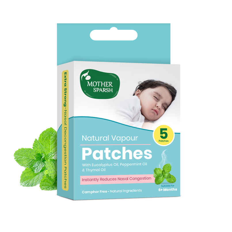 Mother Sparsh Natural Vapour Patches (Pack of 5) Mother Sparsh Natural Vapour Patches (Pack of 5)