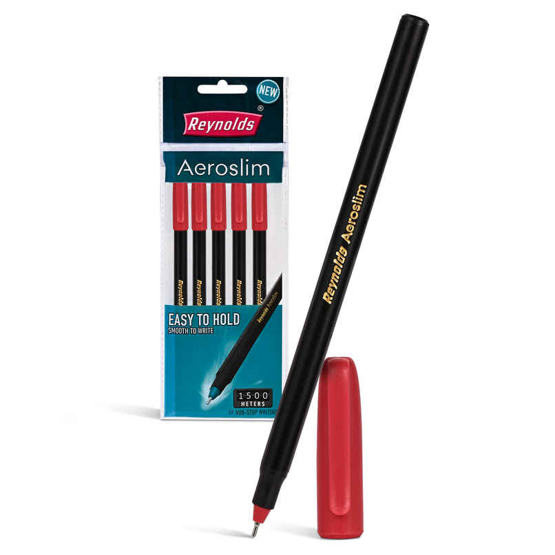 Reynolds Aeroslim Ball Pen Set (5 Red Pens)