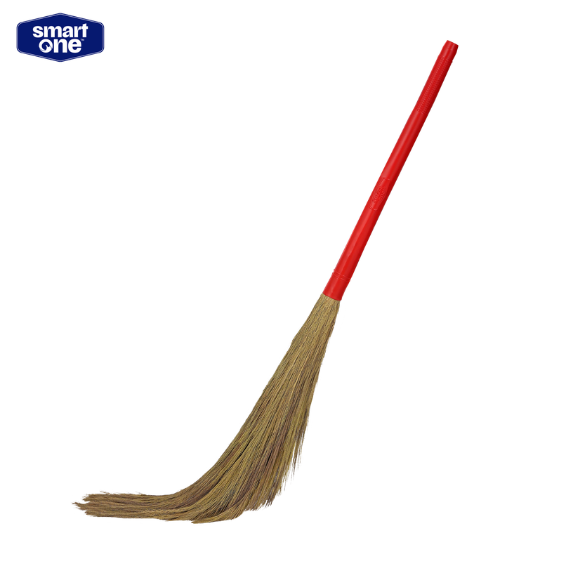 Smart One-Red- Grass Broom, Silchar Grass, 46 Inch length, 425 gm Smart One-Red- Grass Broom, Silchar Grass, 46 Inch length, 425 gm