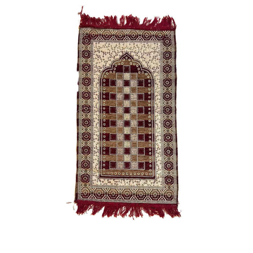 Prayer Worship Mat Maroon and Brown | B-NET