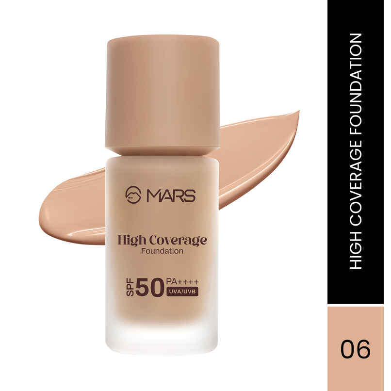 MARS Cosmetics High Coverage Liquid Foundation (Shade-06) MARS Cosmetics High Coverage Liquid Foundation (Shade-06)