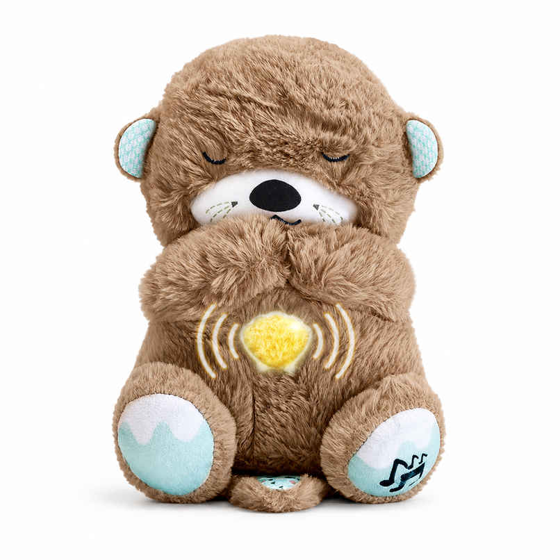 Kidology Breathing Teddy Bear Soft Toy with Music | Gift for Kids Girl | Plush Toy for Kids