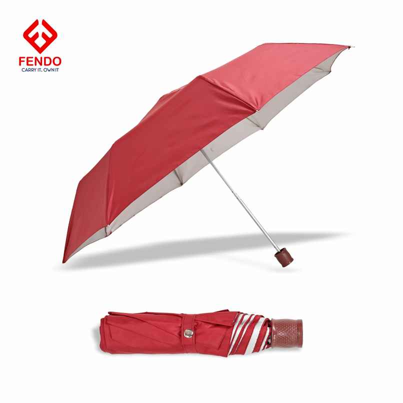 Fendo 3 Fold Hand Open 21.5 inch | Maroon Umbrella Fendo 3 Fold Hand Open 21.5 inch | Maroon Umbrella