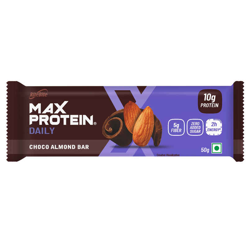 RiteBite Max Protein 10g Protein Bar Choco Almond