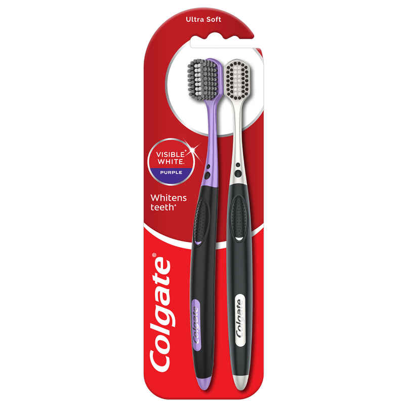 Colgate Visible White Purple Toothbrush