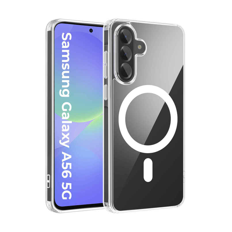 Artistque Case for Samsung Galaxy A56 Back Cover | Transparent Clear Magsafe Cover Artistque Case for Samsung Galaxy A56 Back Cover | Transparent Clear Magsafe Cover