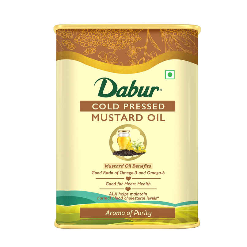 Dabur Mustard (Sarson) Cold Pressed Oil | Healthy Cooking Oil
