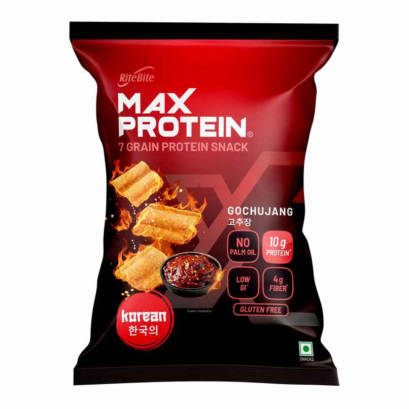 RiteBite Max Protein Gochujang Multigrain Protein Korean Chips | 10g Protein | 4g Fiber RiteBite Max Protein Gochujang Multigrain Protein Korean Chips | 10g Protein | 4g Fiber