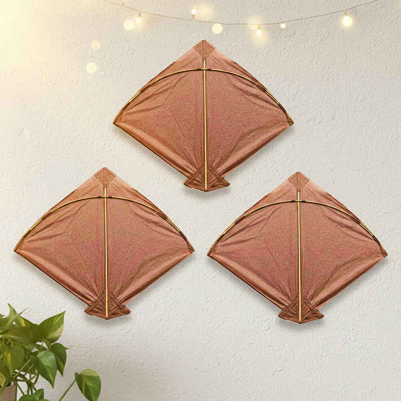 Paper Kite | Brown | Pack of 3 | Patang | Samsidhi Paper Kite | Brown | Pack of 3 | Patang | Samsidhi