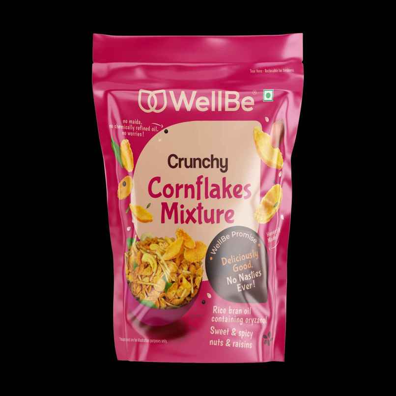 WellBe Crunchy Cornflakes Mix | Nutritious & Tasty WellBe Crunchy Cornflakes Mix | Nutritious & Tasty