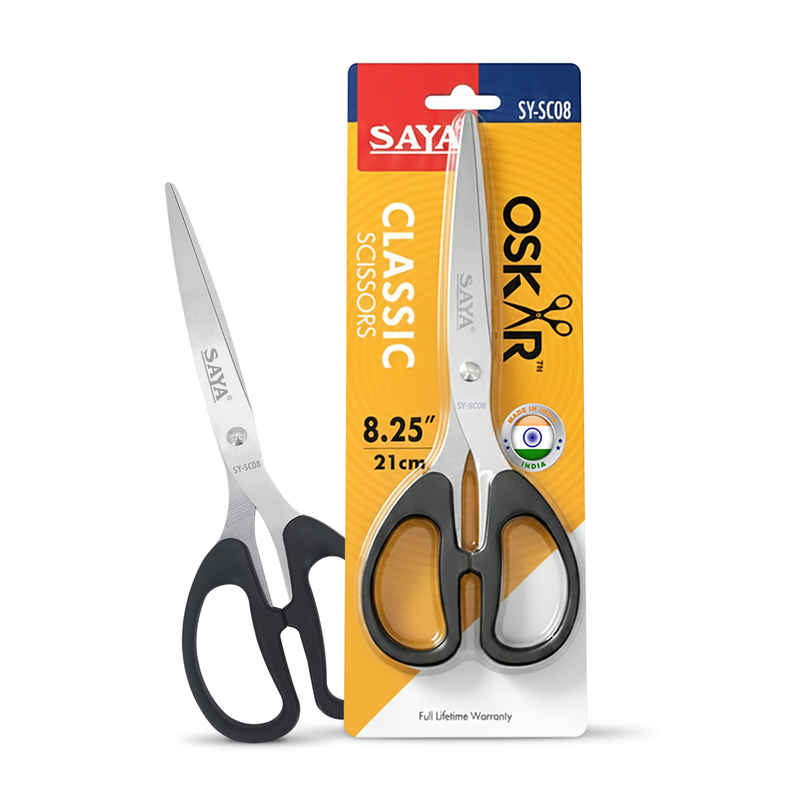 Saya Premium Stainless Steel Scissors - 8.25 in Precision Cutting Shears | Assorted